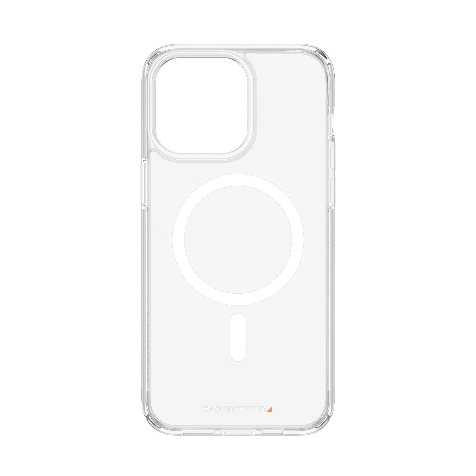 PanzerGlass® HardCase Transparent w. White MagSafe & D3O® iPhone 15 Pro Max
